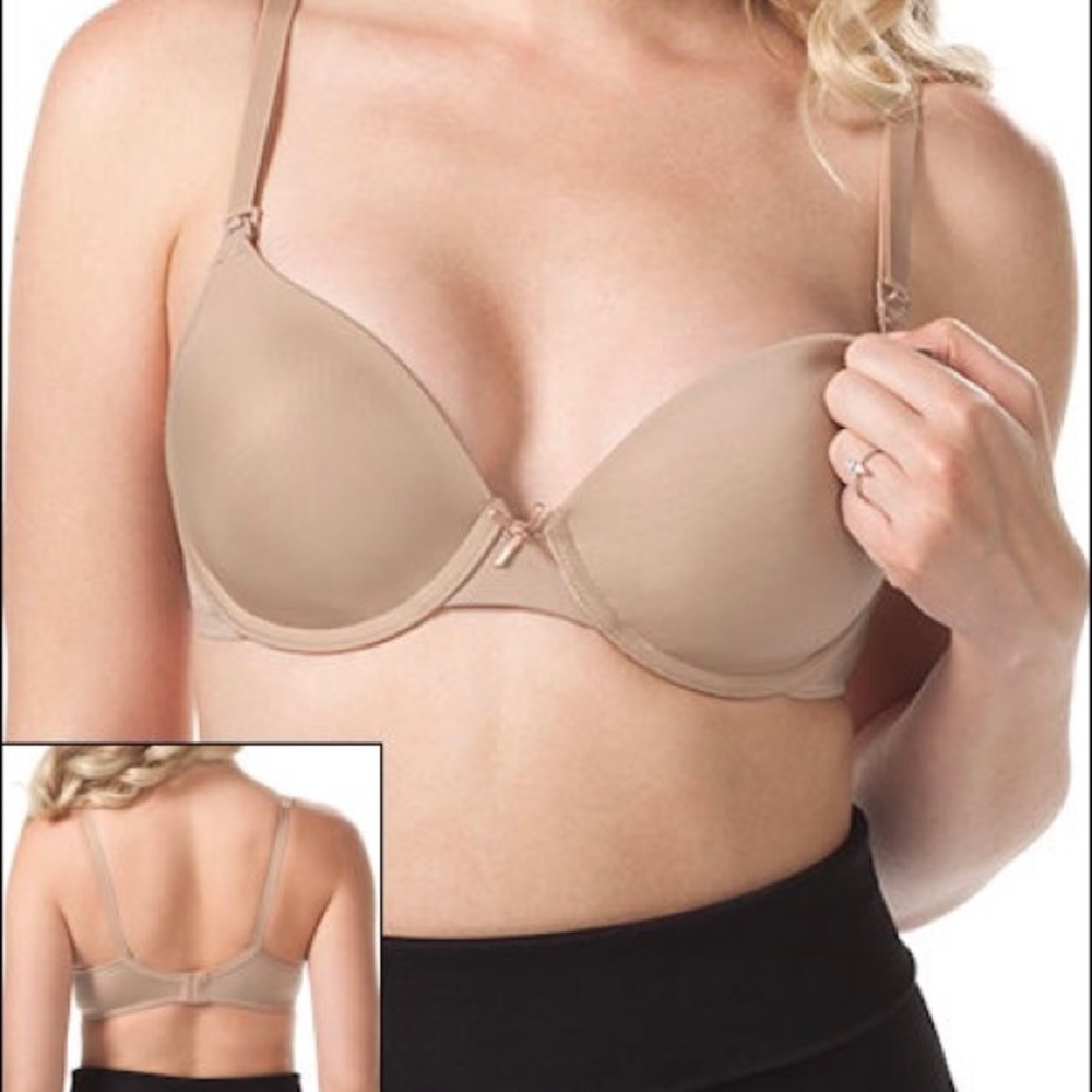 EUC Leading Lady Maternity Dorothy Underwire Dreamy Comfort Nursing T-Shirt Bra